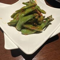 Spicy edamame   at Gora Brewery & Grill in Hakone