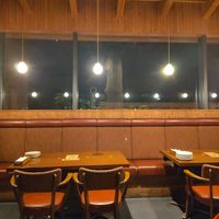 The restaurant by night at Gora Brewery & Grill in Hakone
