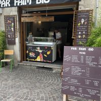 Shop front  at Par Faim Bio Glacier in Annecy
