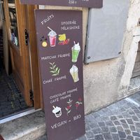 To be fair the picture doesn’t look like. Chocolate milk   at Par Faim Bio Glacier in Annecy