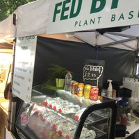 Pictured is the stand   at Fed By Plants in South East London