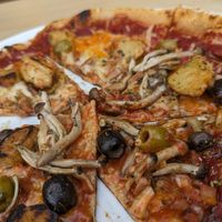 I just took this photo of food because we were really hungry and it was delicious at Fed By Plants in South East London