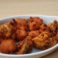 Bean and lentil fritters at Fed By Plants in South East London