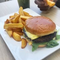 Burger at Fed By Plants in South East London