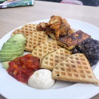 Waffle at Fed By Plants in South East London