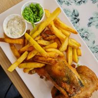 Tofish and chips at Fed By Plants in South East London