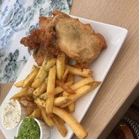 „Fish“ and chips  at Fed By Plants in South East London