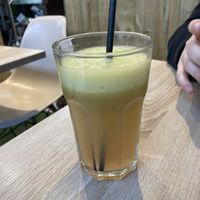 Fresh apple juicee  at Fed By Plants in South East London