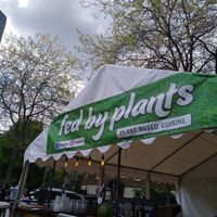 Sign at Fed By Plants in South East London