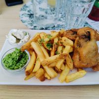 Tofish and chips at Fed By Plants in South East London