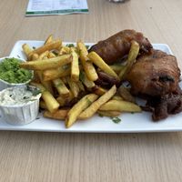 Tofish and chips  at Fed By Plants in South East London