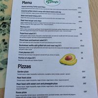 Menu at Fed By Plants in South East London