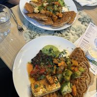 Savoury waffles   at Fed By Plants in South East London