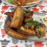Fried plantainn  at Fed By Plants in South East London