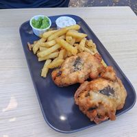 Tofish and chips at Fed By Plants in South East London