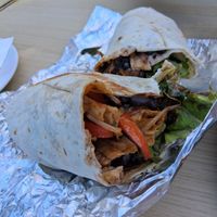 Chickn wrap at Fed By Plants in South East London