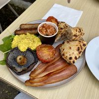 Full English breakfast  at Fed By Plants in South East London