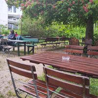 Biergarten at Bruckmayers Biergarten in Pottenstein