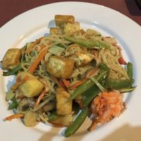 Drunken noodles at Asia Caribe in Isla Mujeres