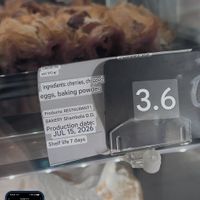 Cherry pie has eggs at Shambhala Bakery in Zabljak