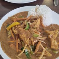vegan peanut tofu at China-Thai in Noerdlingen