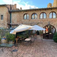 Yard at Osteria Del Vicario in Certaldo