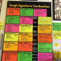 Big menu!  at Yough in Brooklyn