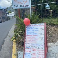 The Vegan Spot, with the menu .  at The Vegan Spot in Charlestown