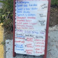 The menu for The Vegan Spot.  at The Vegan Spot in Charlestown