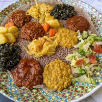 Veggie Combo. at Lucy Ethiopian Restaurant in Denver