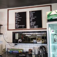 Drink menu at Little Clive Cafe in Annerley