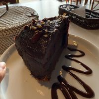 Vegan chocolate cake  at Ranti Galapagos Coffee in Puerto Baquerizo Moreno