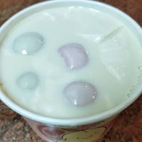 Happy winter solstice everyone, vegan rice balls with Bean curd and Soya milk at Mr Bean - Toa Payoh Hub in Central Singapore