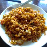 Tofu fried rice at Shangrila in Dharamshala