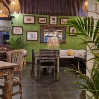 Cosy interior at Pondok Baruna Warung in Lembongan