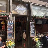 outside  at Cafe Järntorget  in Stockholm