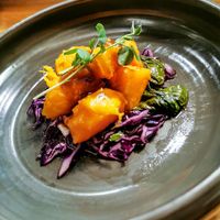 Vegan Main 2 : roasted sweet potato at Nuances - Restaurant in Nice