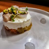 Vegan dessert 2 : apple and rhubarb panacotta at Nuances - Restaurant in Nice