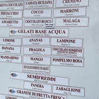 Gelati base acqua are all vegan  at Simonetti Gelati in Santa Margherita