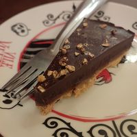 Tarta de chocolate vegana #Veganuary at La Lectora Cafe Literario in Cadiz