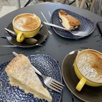 Cheesecake not vegan, apple pie yes   at La Lectora Cafe Literario in Cadiz