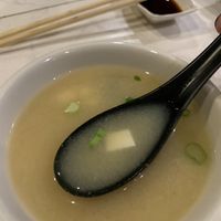 miso soup - soy broth based    at Sakana in Daytona Beach