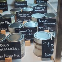 Vegan cakes in a jar at Sugar Killer - Georgiou Olympiou in Athens