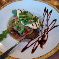 Eggplant spread with walnut crunch and cheese at Mint Restaurant - Μέντα εστιατόριο in Nafplion
