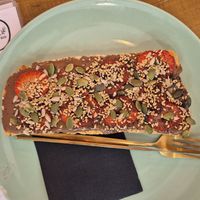 Toast at MOLA Cafetería Bio in Granada