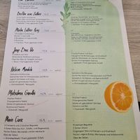 Menu card with brunch options at La Liberta in Graz