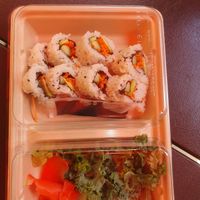Vegan sushi comes with kale   at Universal Studios - Kohola Reef Restaurant & Social Club in Orlando