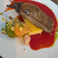 Aubergine bio confite et panée at oGabi in Dunkirk