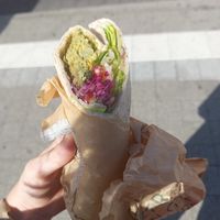 Falafel Wrap at Dean & David - Hbf in Karlsruhe