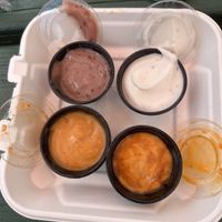 Blackberry mail, ranch, slutty sauce   at Slutty Vegan in Dallas